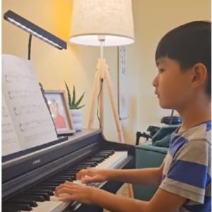 Isaac playing Allegretto in C by Anton Diabelli: ABRSM Grade 1 Piano - A:1