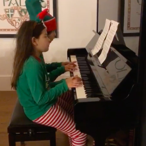 Siena and Samuel - Jingle Bells Piano Duet